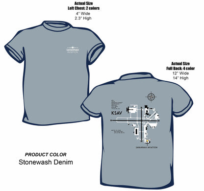 Light Blue KSAV Diagram Shirt - SHORT SLEEVE