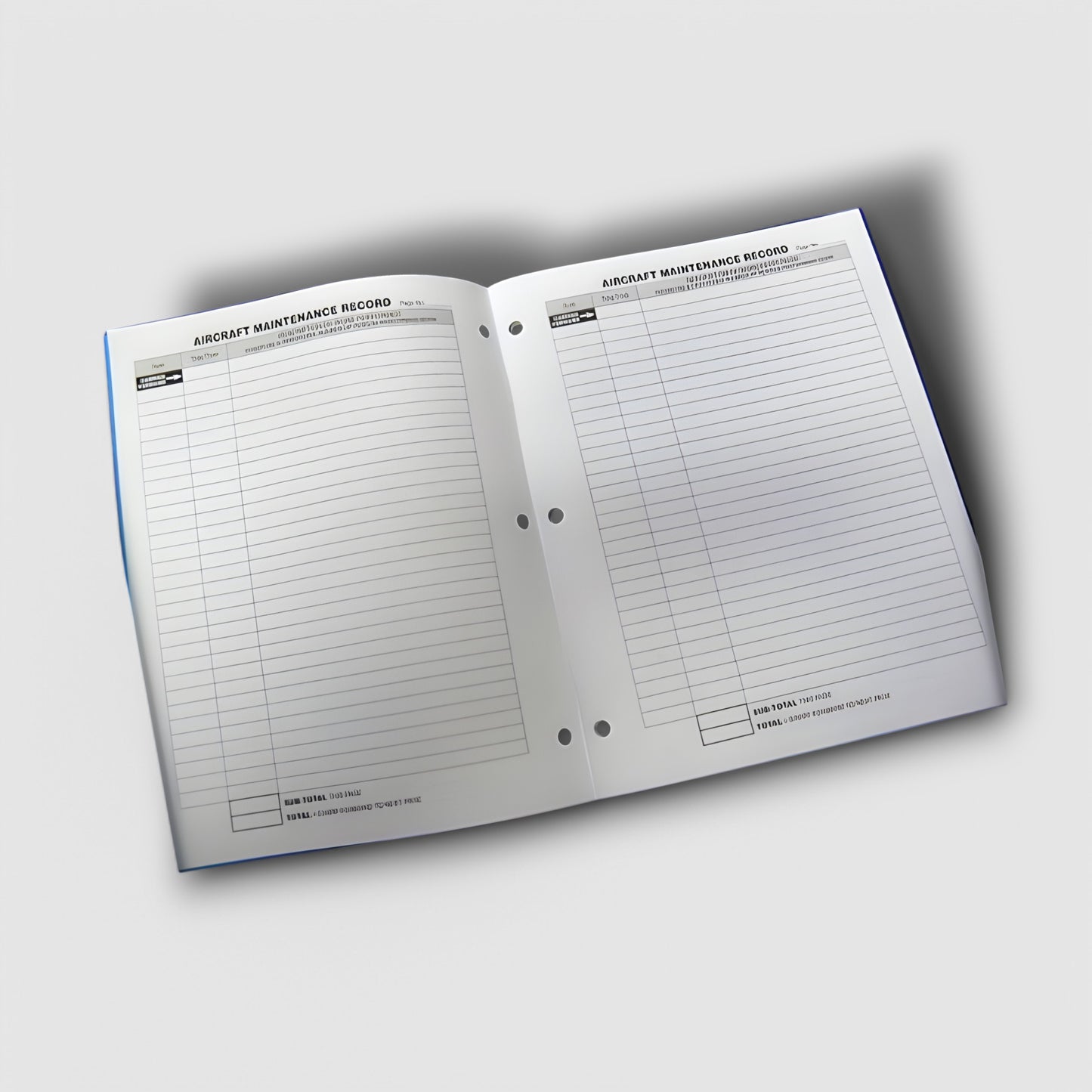 Blue Single Airframe Logbook