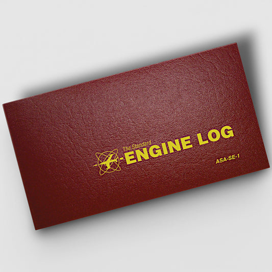 Red Hardcover Engine LogBook