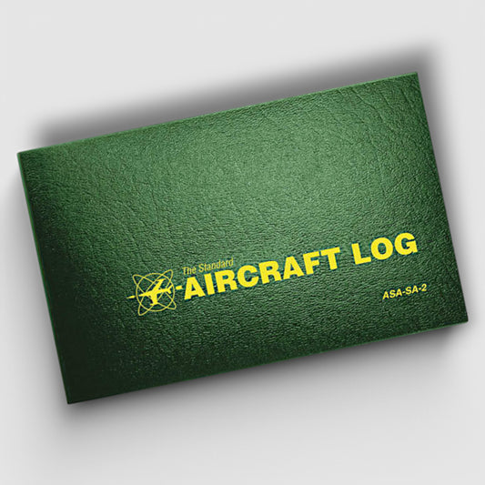 ASA Aircraft Log Hardcover - GREEN ASA-SA-2