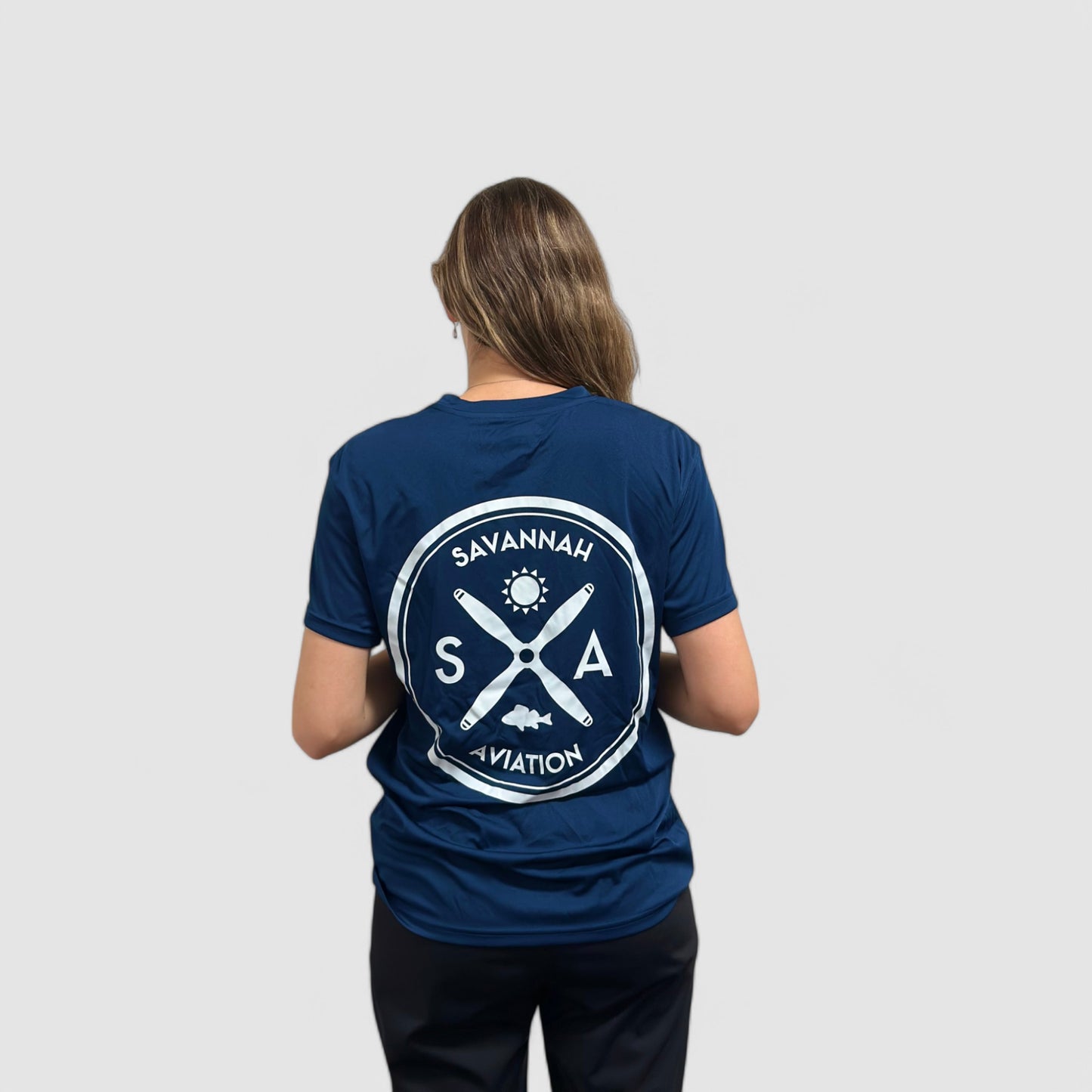 Navy Blue Tackle Shirt - SHORT SLEEVE