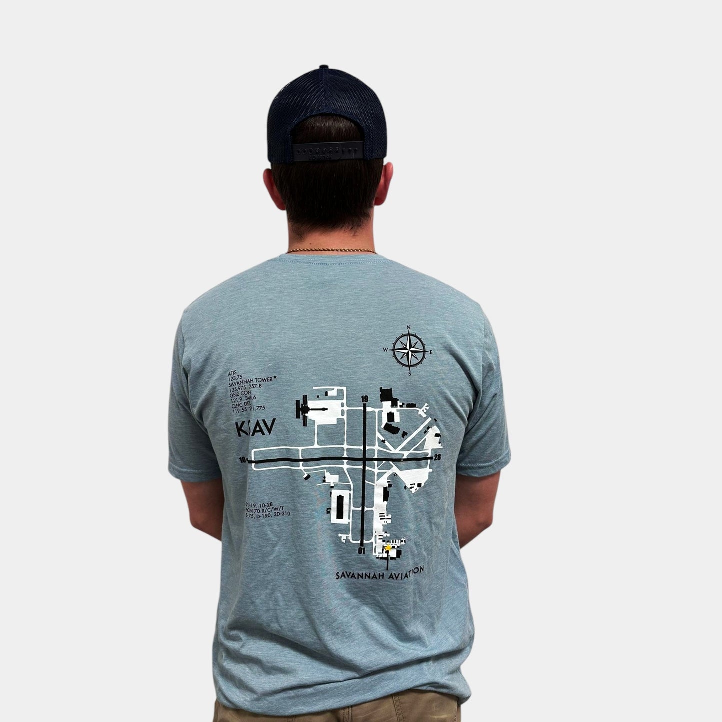 Light Blue KSAV Diagram Shirt - SHORT SLEEVE