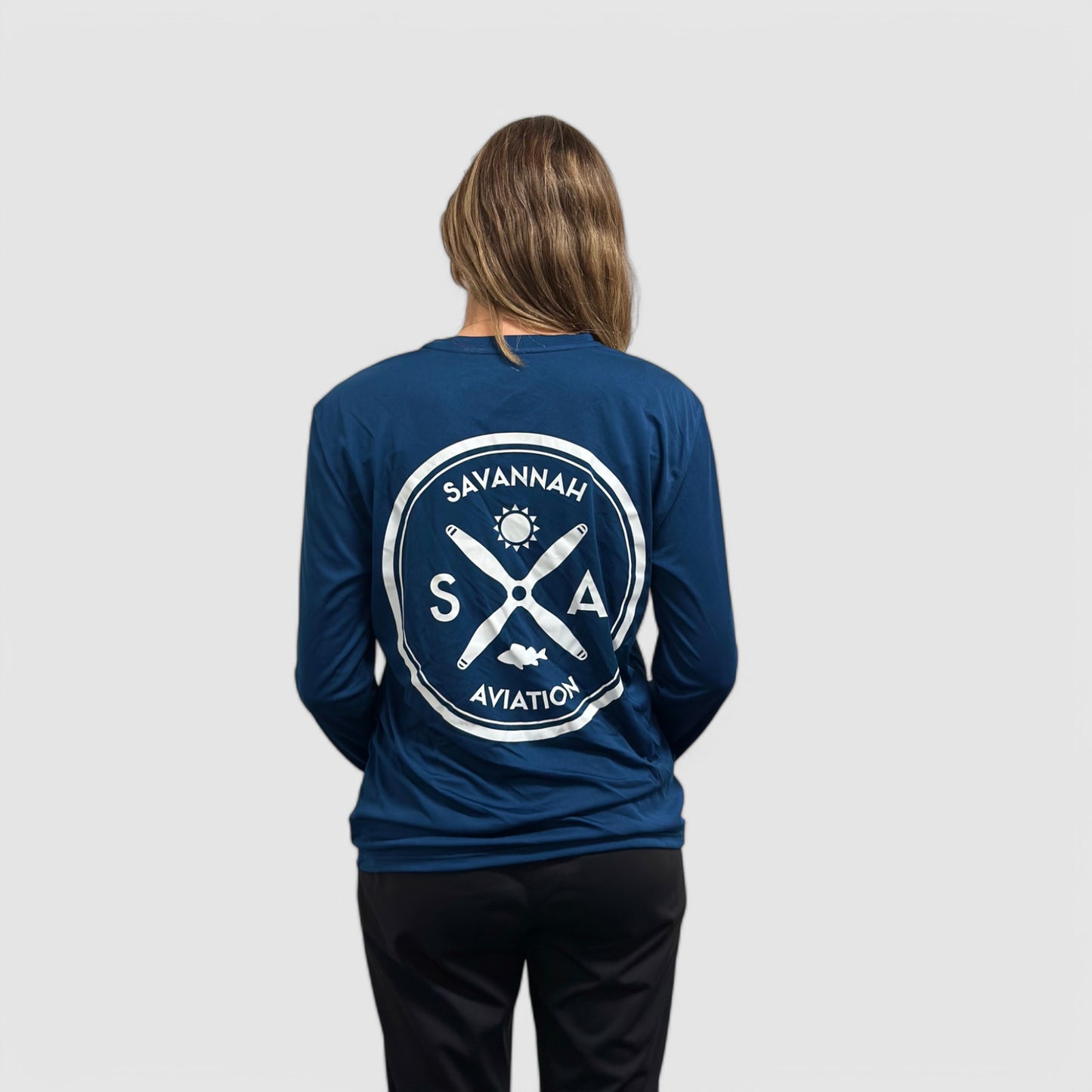 Navy Blue Tackle Shirt - LONG SLEEVE