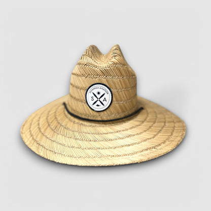 Straw Hat - Black & White SA Logo