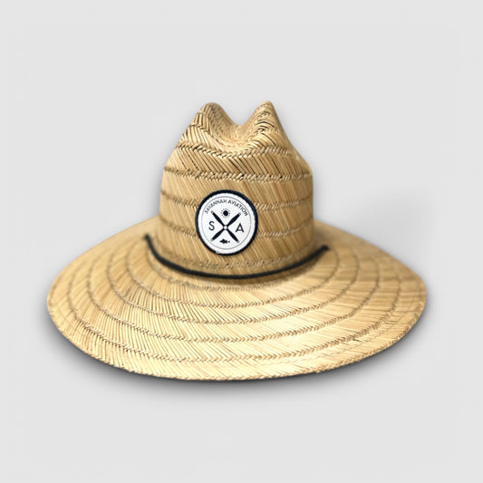 Straw Hat - Black & White SA Logo