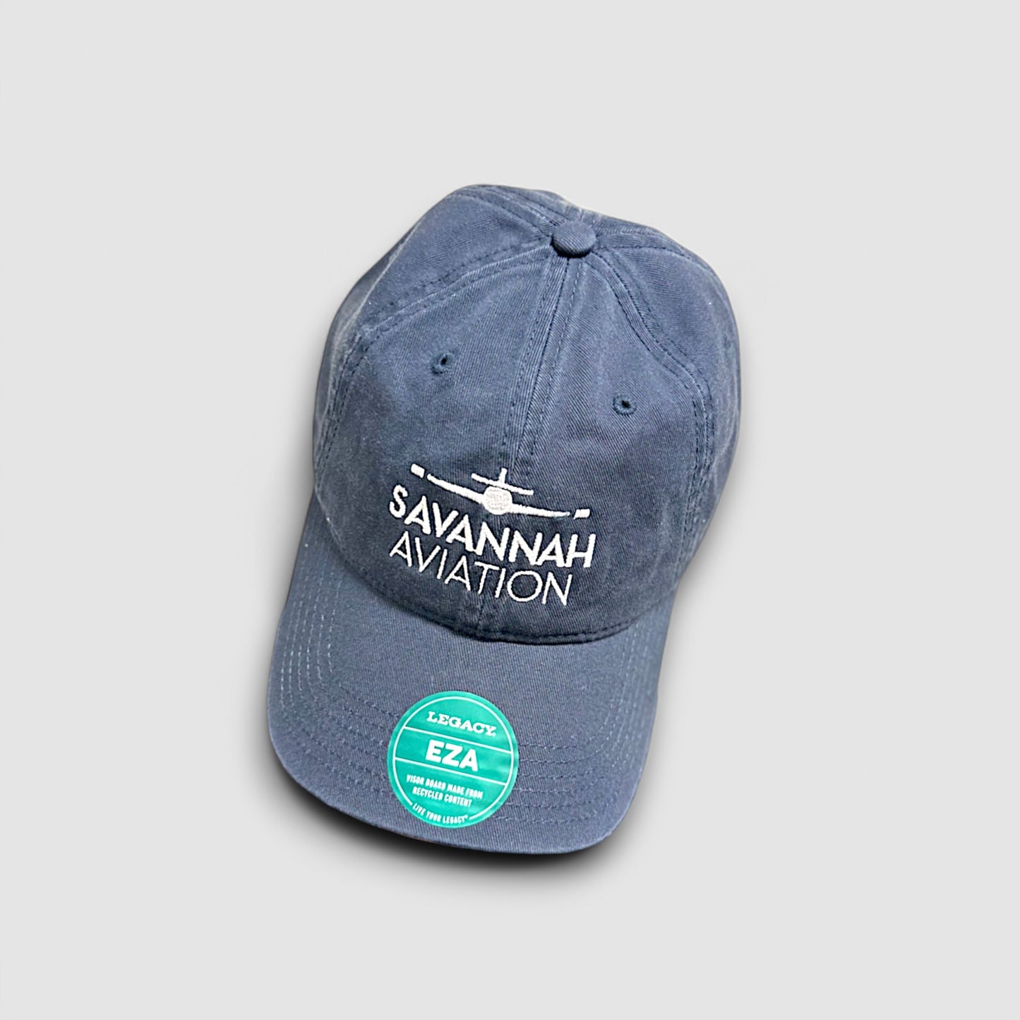 Solid Navy Blue EZA Legacy Hat - SA White Logo