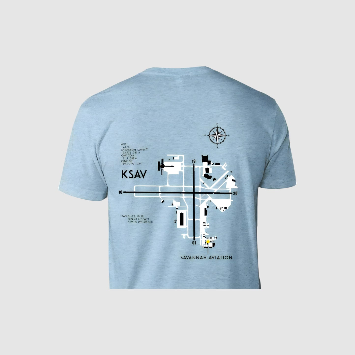 Light Blue KSAV Diagram Shirt - SHORT SLEEVE