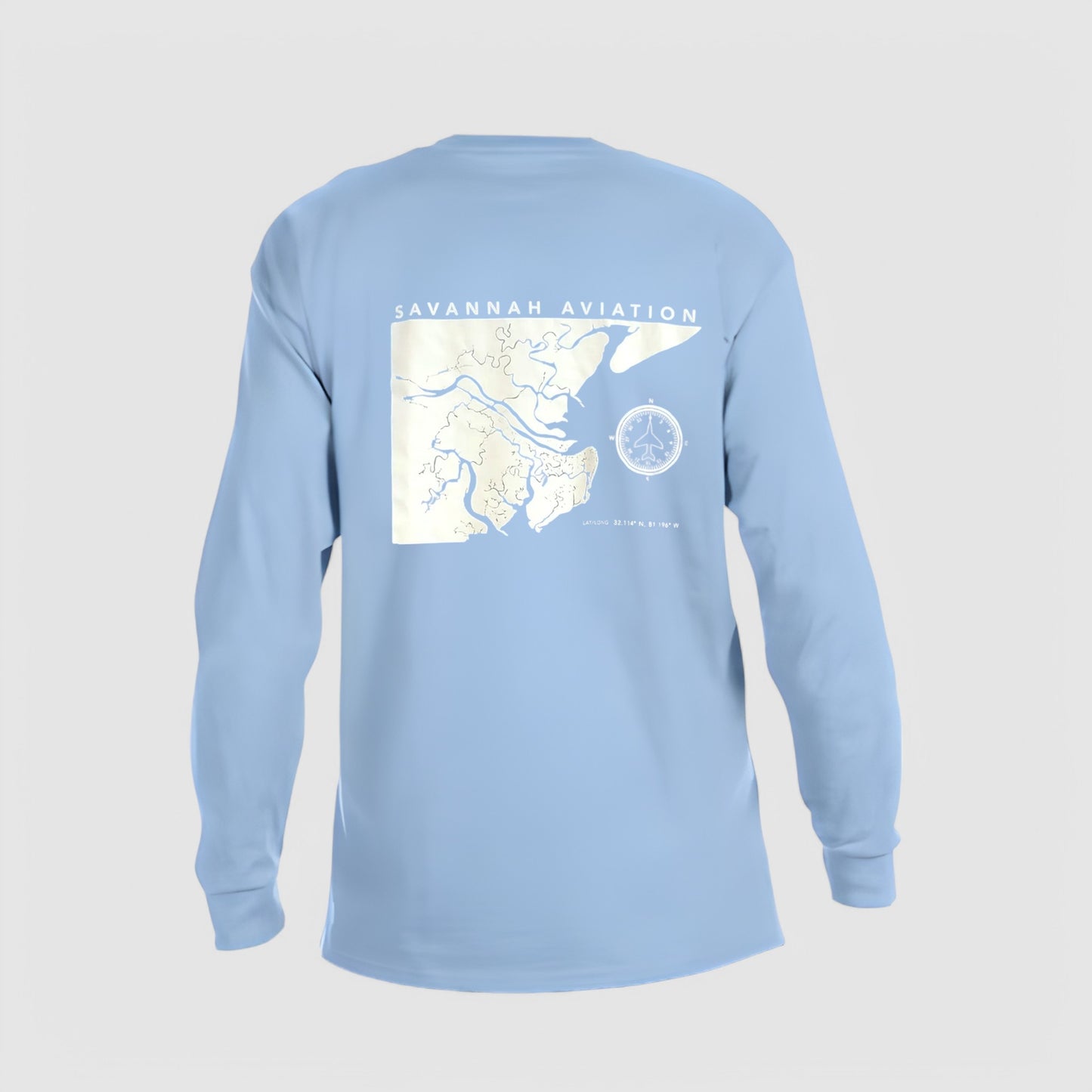 Sky Blue Nautical Shirt - LONG SLEEVE